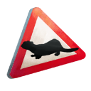 Otter-Crossing Sign