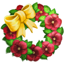 Red Pansy Wreath
